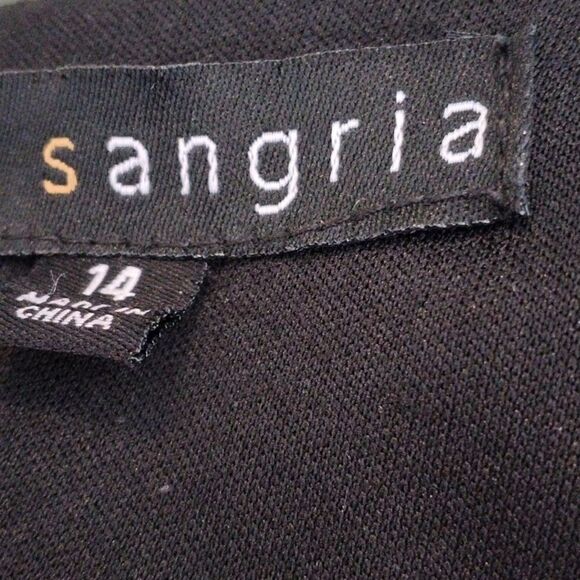 Sangria Little Black Dress With Lace Trim - Picture 9 of 13